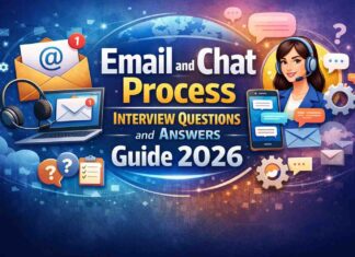 Email and Chat Process Interview Questions and Answers Guide 2026 Email and Chat Process Interview Questions and Answers